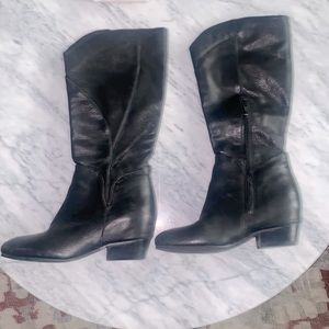Naja black leather boots